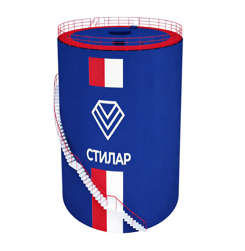 Цельносварной резервуар РВС для питьевой воды 20 м³ от завода-производителя